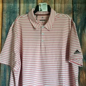 NEW Adidas Ultimate 365 Two Stripe Golf Polo